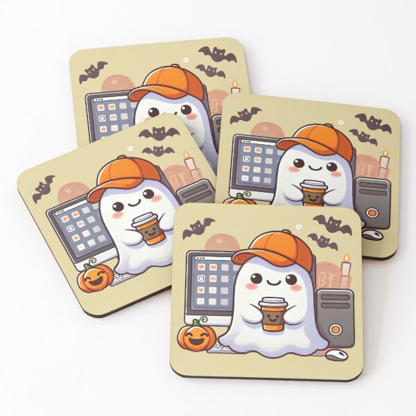 Item preview, Cute Halloween Techy Ghost  designed and sold by KaelConcepts.