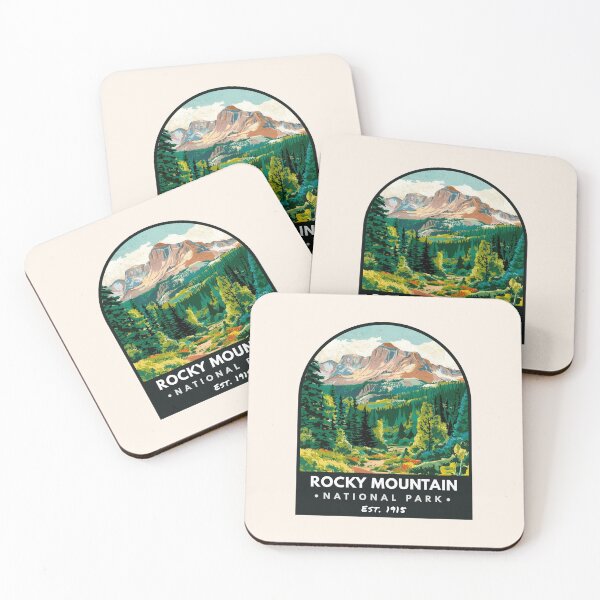 Item preview, Rocky Mountain National Park, Vintage travel designed and sold by PinkandP.