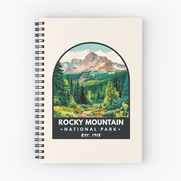 Item preview, Rocky Mountain National Park, Vintage travel designed and sold by PinkandP.