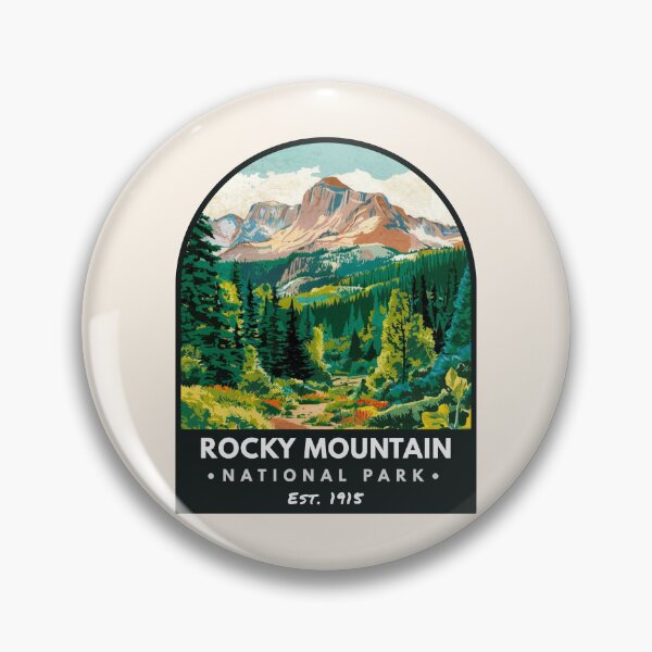Item preview, Rocky Mountain National Park, Vintage travel designed and sold by PinkandP.