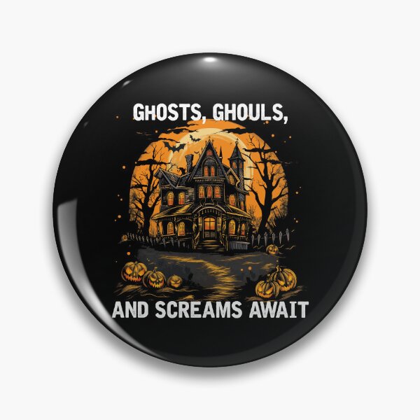 Item preview, Ghosts, Ghouls, and Screams Await (with White Lettering) designed and sold by VelvetRoom.