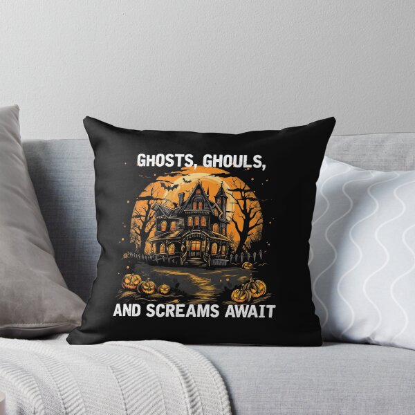 Item preview, Ghosts, Ghouls, and Screams Await (with White Lettering) designed and sold by VelvetRoom.