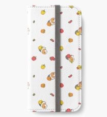 Bell pepper, cherry tomatoes and Guinea pigs pattern iPhone Wallet/Case/Skin