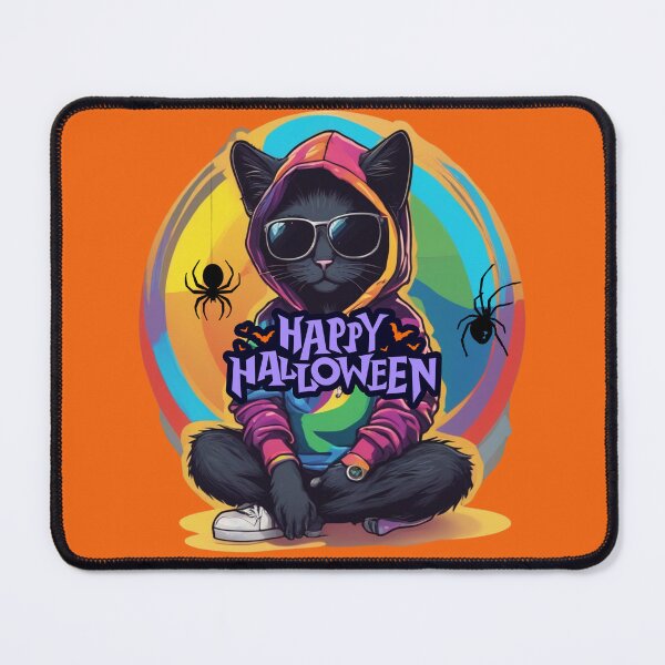 Item preview, Cool Black Cat Halloween Hoodie designed and sold by ALITTLETOWN.