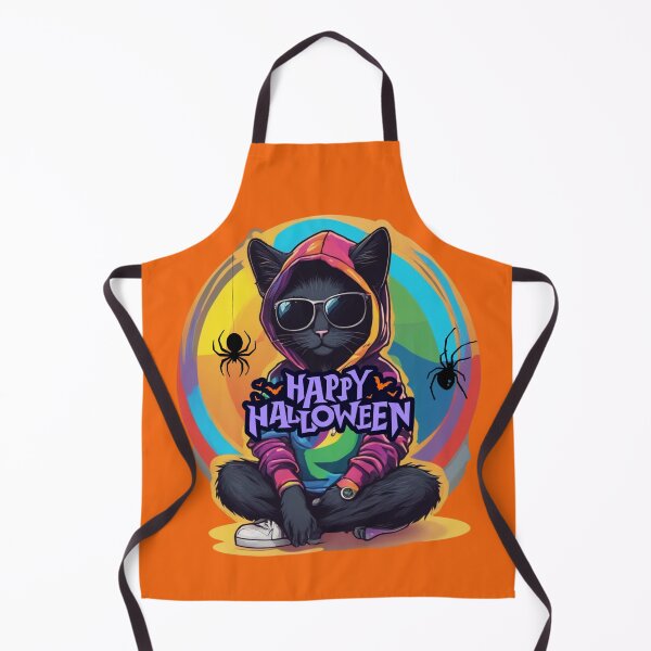 Item preview, Cool Black Cat Halloween Hoodie designed and sold by ALITTLETOWN.