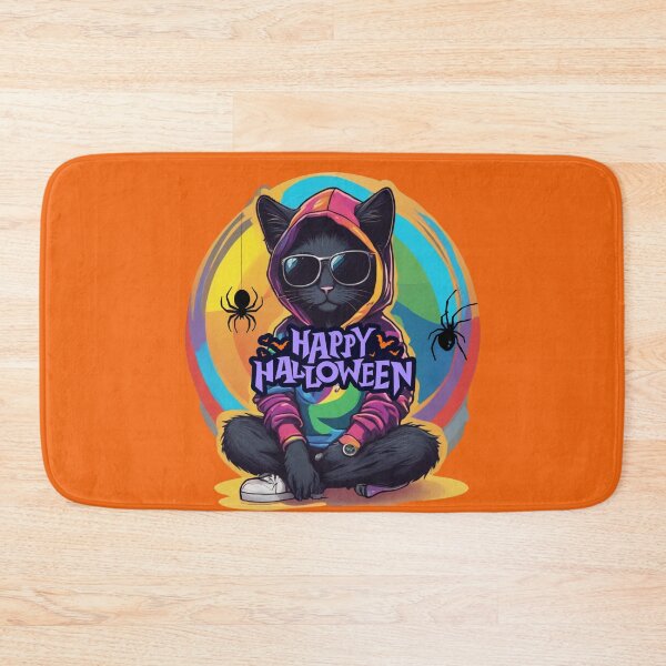 Item preview, Cool Black Cat Halloween Hoodie designed and sold by ALITTLETOWN.