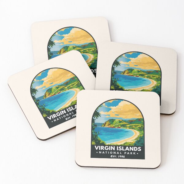 Item preview, Virgin Islands National Park, Vintage travel designed and sold by PinkandP.