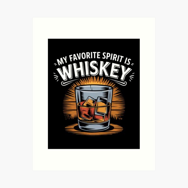 Item preview, My favorite Spirit is Whiskey designed and sold by BayBoutique.