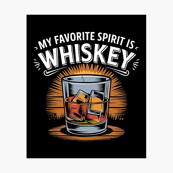 Item preview, My favorite Spirit is Whiskey designed and sold by BayBoutique.