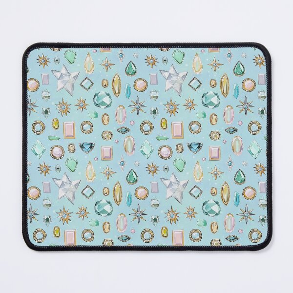 Item preview, Chic Gemstone Pattern: Girly Bejeweled Design  designed and sold by Creative Brat Design Studio.