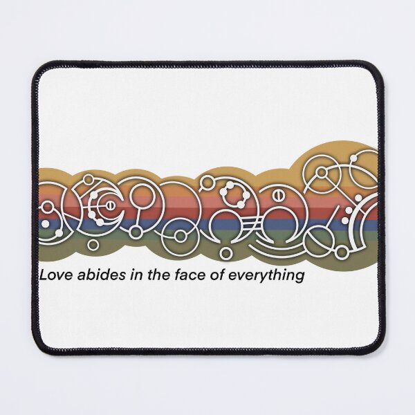 Item preview, Love abides in the face of everything circular gallifreyan bubble with text  designed and sold by protagonistivy.