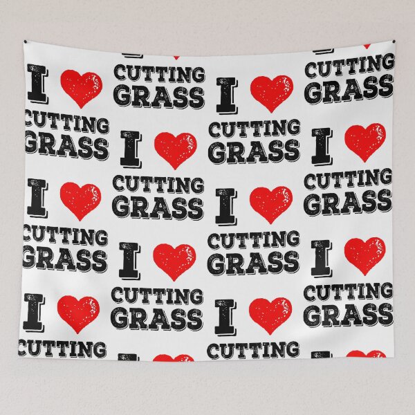 Item preview, I Love Cutting Grass Funny Yardwork Dog Dad Husband Gift designed and sold by Guarddogdrive.