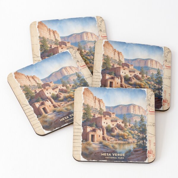 Item preview, Mesa Verde National Park Postcard Vintage Retro Travel designed and sold by TravelPostcardGems.