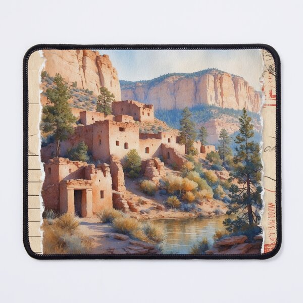 Item preview, Mesa Verde National Park Postcard Vintage Retro Travel designed and sold by TravelPostcardGems.