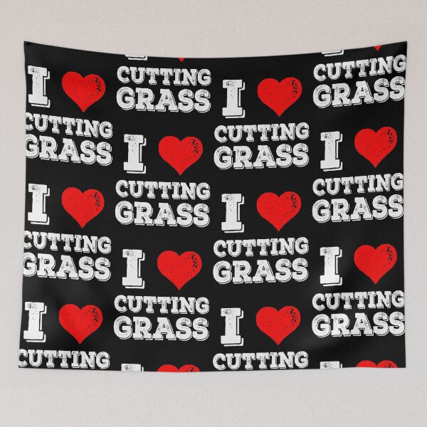 Item preview, I Love Cutting Grass Funny Yardwork Dog Dad Husband Gift designed and sold by Guarddogdrive.