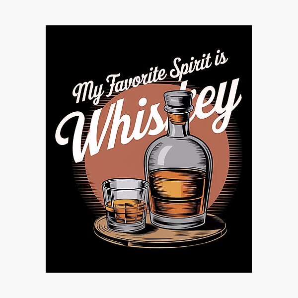 Item preview, My favorite Spirit is Whiskey designed and sold by BayBoutique.