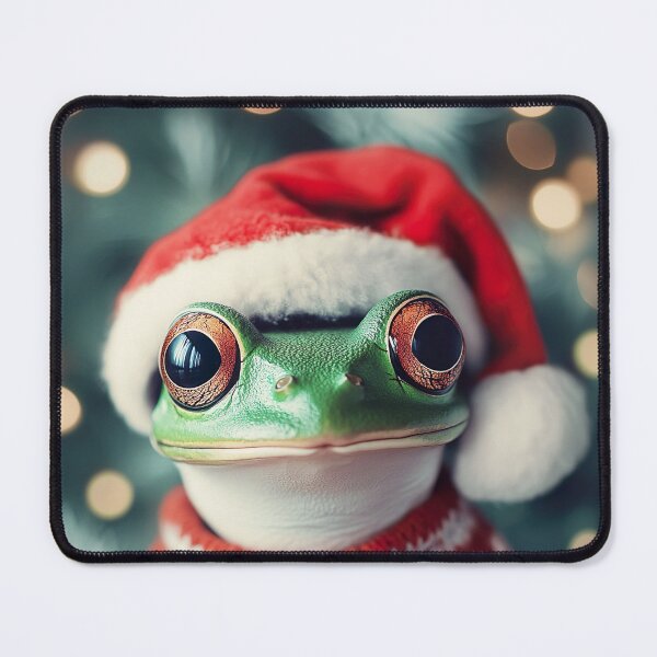 Item preview, Cute Christmas Frog, Funny Retro Animal Photo designed and sold by CheekyAnimalz.