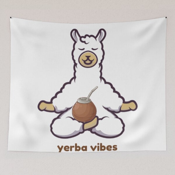 Item preview, Yerba Mate Llama Yerbaholic Keep Calm Argentina Tea Cup Yerba Vibes designed and sold by DaniVi.