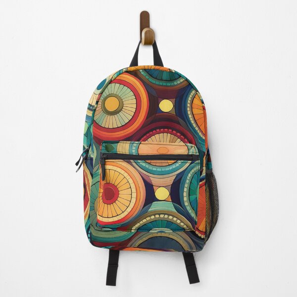 Item preview, A repeating pattern design with colorful mosaic circles in a modern style. designed and sold by HEMRO.