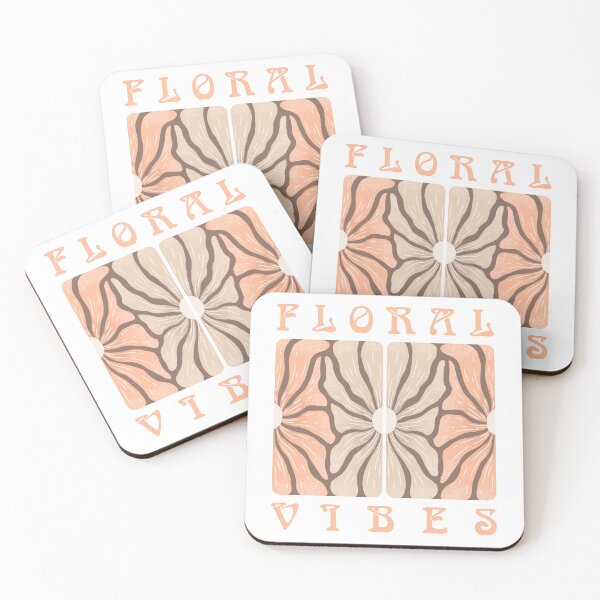 Item preview, Abstract flowers and lettering Floral Vibes designed and sold by DarianaArt.