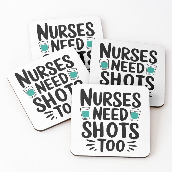 Item preview, Nurses Need Shots Too! Funny Nursing Pun designed and sold by PMCreative.