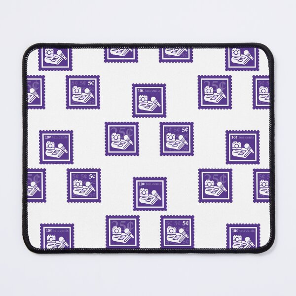 Item preview, Journalism | Purple & White Stamps | College Public Relations Major | Photography Media Graduate School Class | News Reporter Journalist Job | University Degree Minor | StampHeed 003 designed and sold by StampHeed.