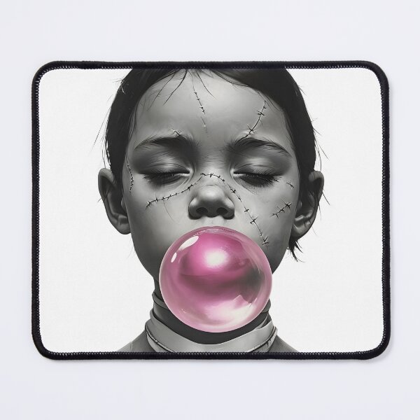 Item preview, little girl blowing up a balloon designed and sold by misbahsiro.