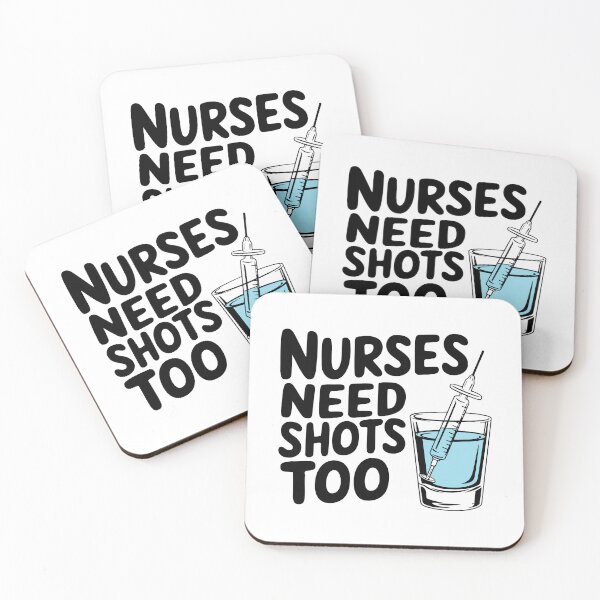 Item preview,  Funny Nursing Pun. Nurses Need Shots Too! designed and sold by PMCreative.