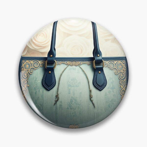 Item preview, Elegant Floral Embossed Handbag designed and sold by ZenOfAIarts.