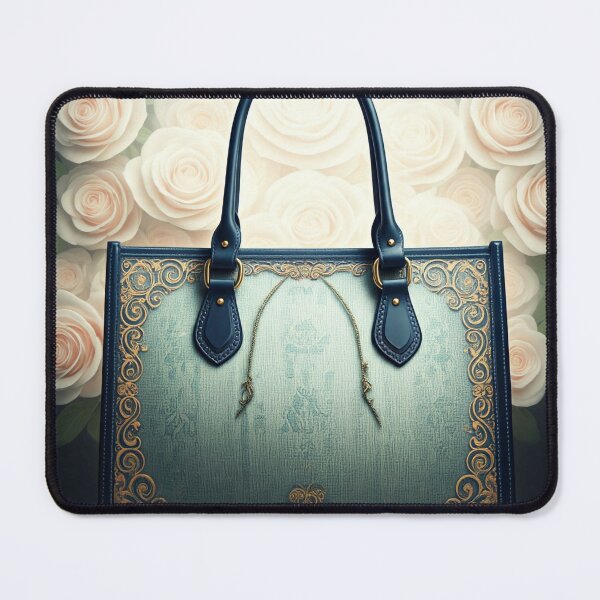 Item preview, Elegant Floral Embossed Handbag designed and sold by ZenOfAIarts.