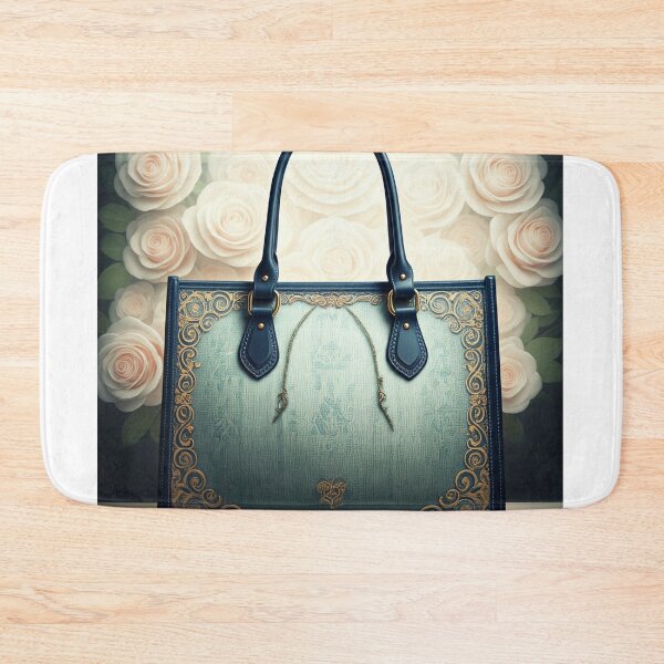 Item preview, Elegant Floral Embossed Handbag designed and sold by ZenOfAIarts.