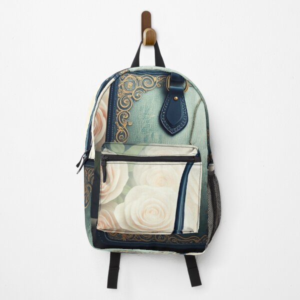 Item preview, Elegant Floral Embossed Handbag designed and sold by ZenOfAIarts.