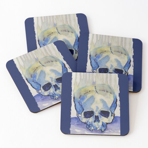 Artikelvorschau, Blauer Schädel entworfen und verkauft von Skoth and Skye.