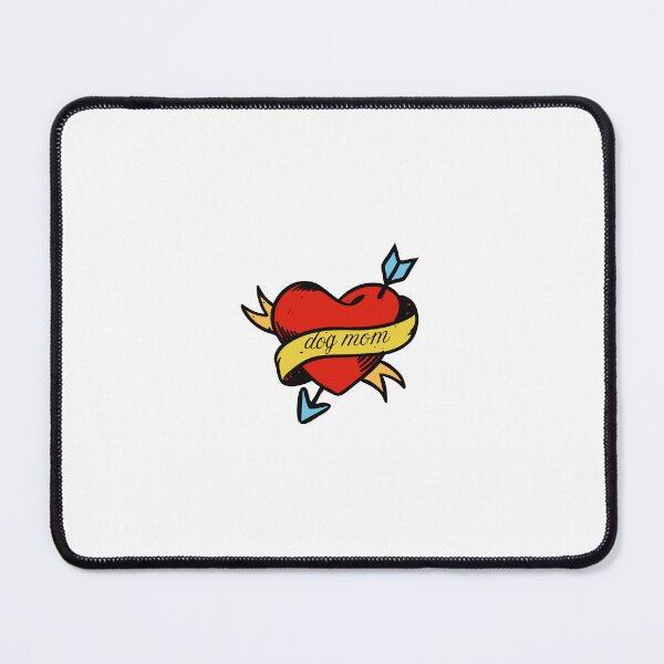 Item preview, grungy heart dog mom sticker designed and sold by itgirlstickrs.