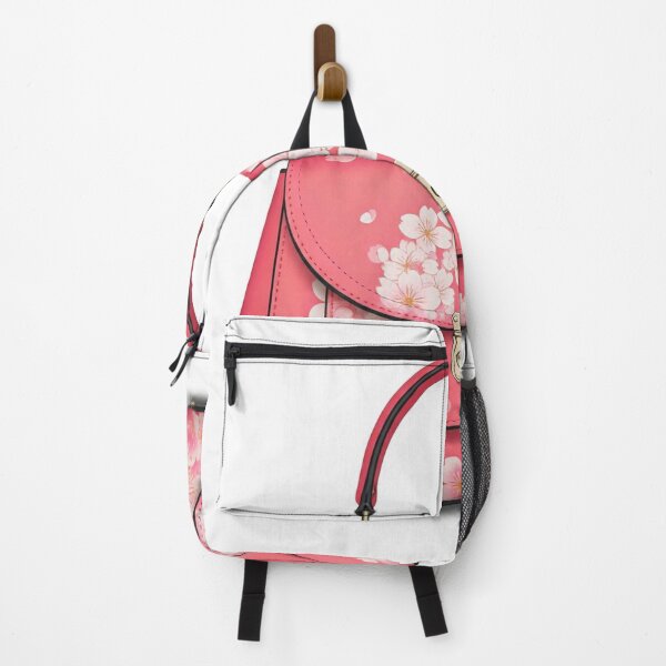 Artikelvorschau, Kirschblüten-Eleganz: Eine Handtasche mit rosa Blumenmuster entworfen und verkauft von ZenOfAIarts.