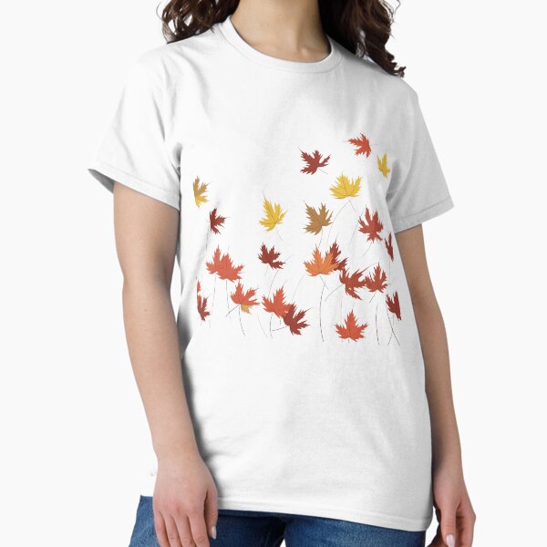 Item preview, Falling Autumn Leaves - Minimalist Elegance designed and sold by EccentricEasel.