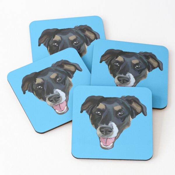Item preview, Smiling Border Collie Portrait designed and sold by Deborah Camp.
