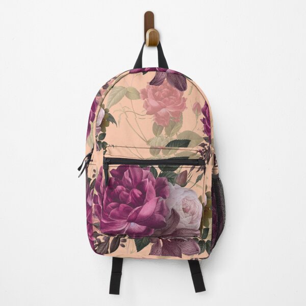 Item preview, cream background with purple roses designed and sold by Anisha Vaz.