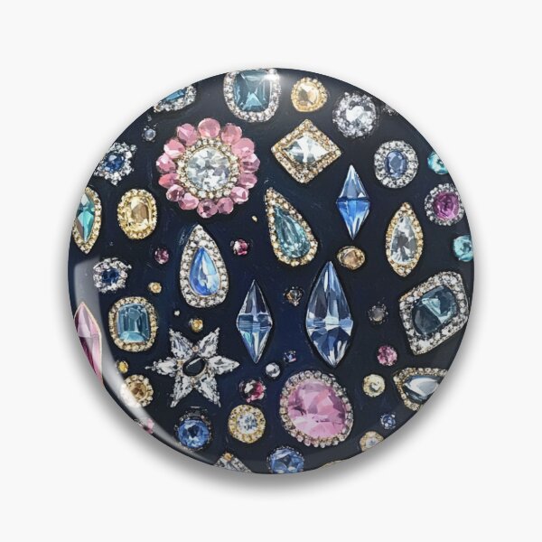 Item preview, Luxury Maximalist Pattern: Bejeweled Gemstones  designed and sold by Creative Brat Design Studio.