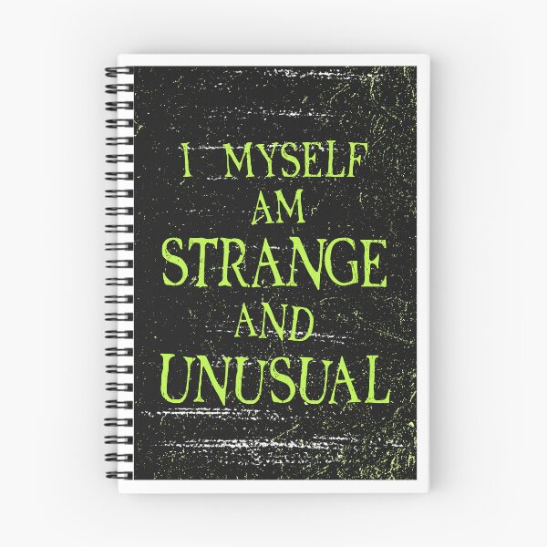Item preview, I myself am strange and unusual typography print designed and sold by Lily K.
