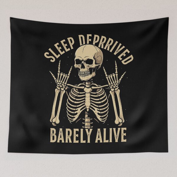 Item preview, skeleton sleep deprived barely alive designed and sold by studiopekepeke.