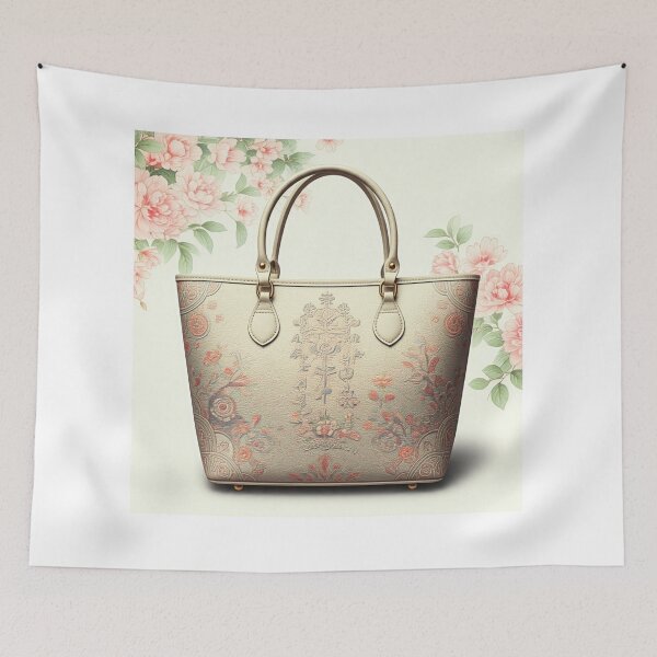 Item preview, Floral Elegance: Designer Tote Bag designed and sold by ZenOfAIarts.