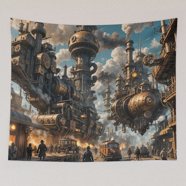 Item preview, Steampunk town designed and sold by worldimagine91.