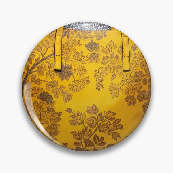 Item preview, Golden Floral Tote Bag on Textured Background designed and sold by ZenOfAIarts.
