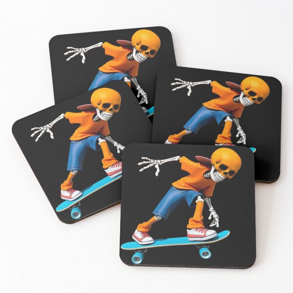 Item preview, Skateboarding Skeleton – Halloween Vibes designed and sold by fulldreamer2021.