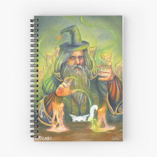 Item preview, Do Want - Wizard with Cat and Magic Mouse designed and sold by Tiffany Toland-Scott.