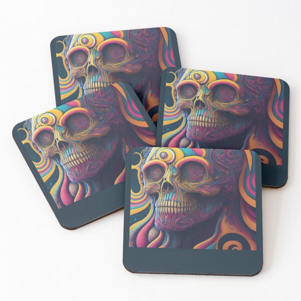 Item preview, Psychedelic Skull designed and sold by ForceInept's Shop.