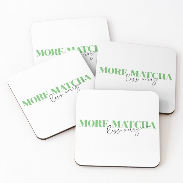 Item preview, More Matcha - Less Worry, Funny Matcha Green Tea Design designed and sold by emmjott.