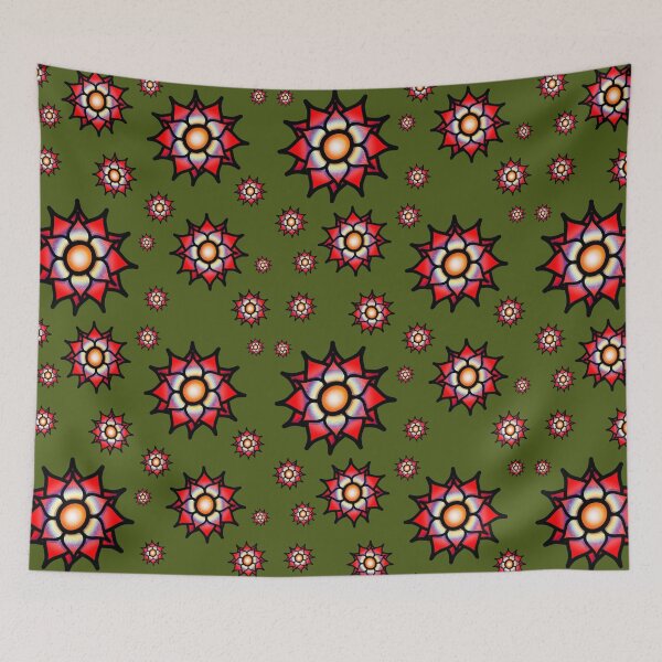 Item preview, Glowing Red Flowers designed and sold by ShaeRaindrop.