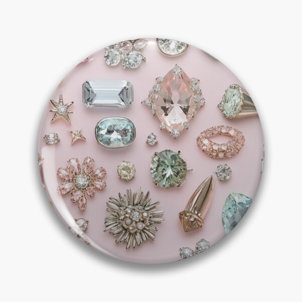 Item preview, Fashion Collage: Bejeweled Chic Gemstones designed and sold by Creative Brat Design Studio.